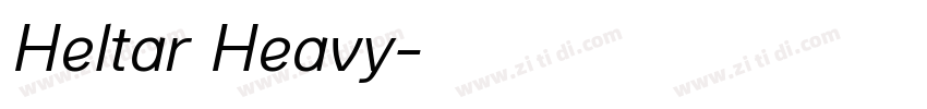 Heltar Heavy字体转换